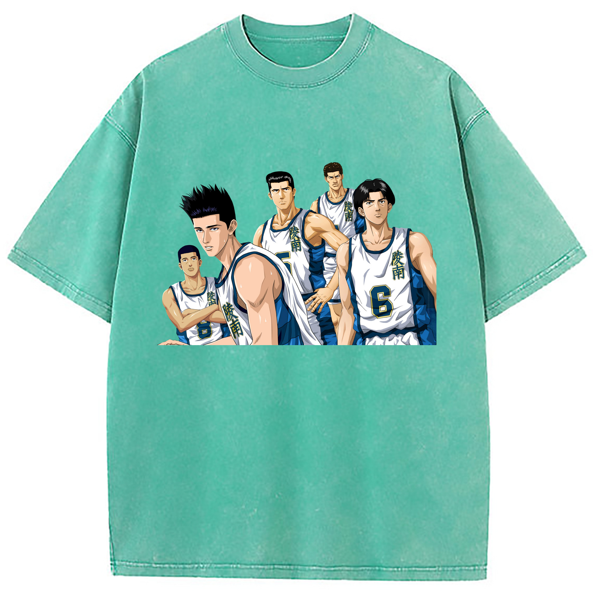 （画像用） SLAM DUNK／スラムダンク 綿100% ヴィンテージ風 半袖Tシャツ（フロントプリント）